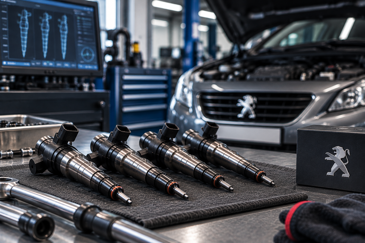 Regeneracja wtryskiwaczy Peugeot – kiedy warto działać, zanim auto zacznie gasnąć i kopcić?