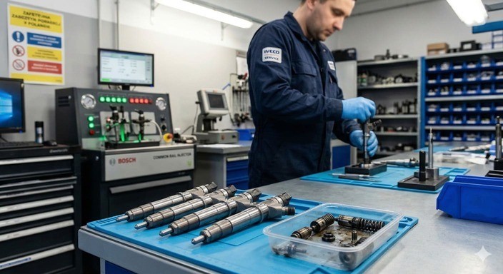Regeneracja wtryskiwaczy Iveco – kiedy naprawa ma sens i jak wygląda w praktyce