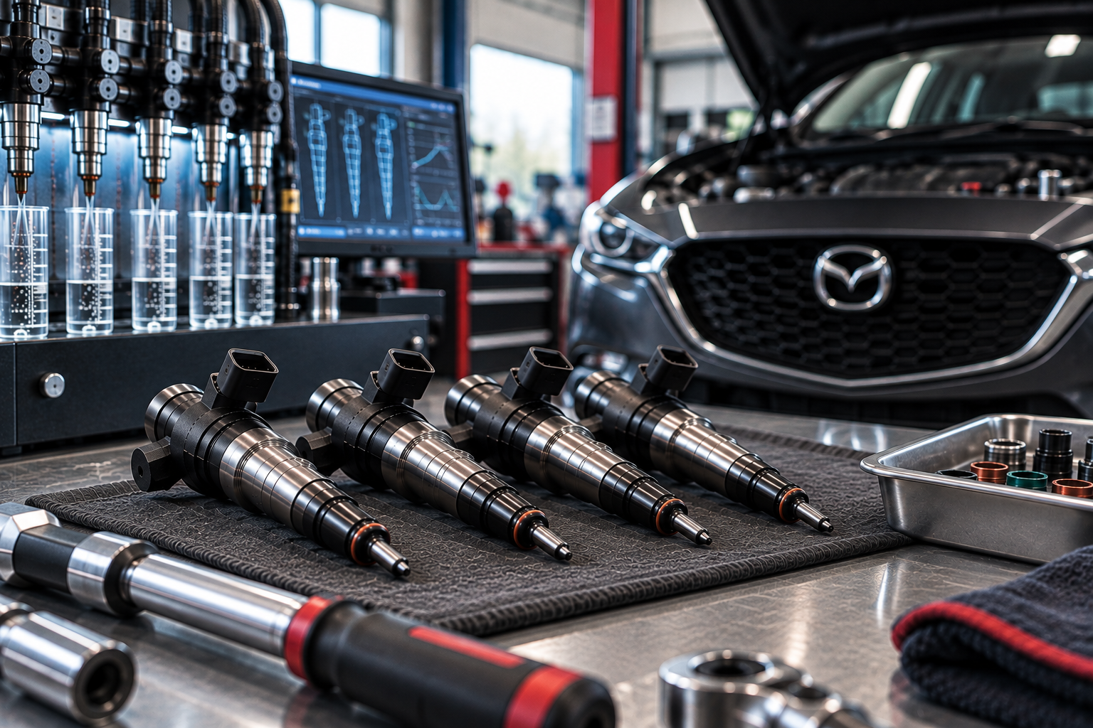 Regeneracja wtryskiwaczy Mazda